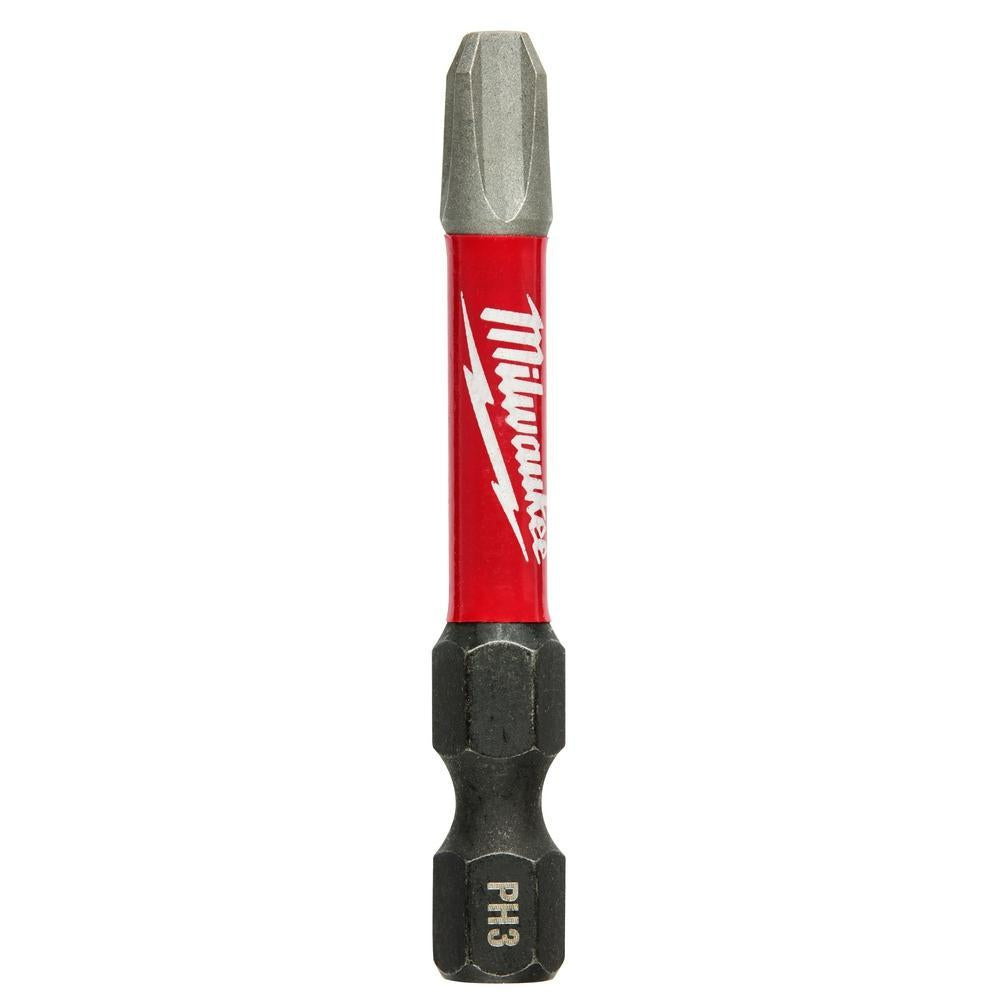 Milwaukee SHOCKWAVE 48-32-4639 Impact Driver Bit, PH3 Phillips Point, 2 in OAL, 1/4 in, Steel