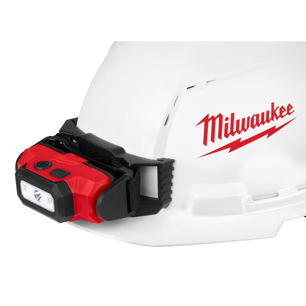 Milwaukee 48-73-1000 Front Brim Vented Hard Hat With BOLT Accessories, Polyethylene, Ratchet Suspension, ANSI Electrical Class Rating: Class C, ANSI Impact Rating: ANSI/ISEA Z89.1 Type I, Large Logo Graphics, Quick Adjustment