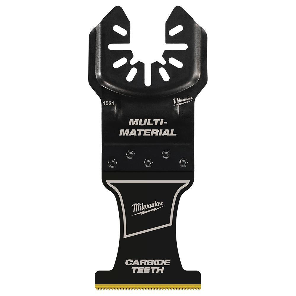 Milwaukee 49251523 OPEN-LOK 1-3/8 in. Carbide Teeth Multi-Material Blade 3-Pack, For Oscillating Multi-Tools