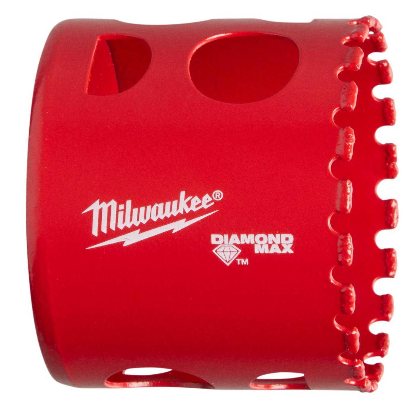 Milwaukee 49565645 Diamond MAX 2 in. Hole Saw, For Tile, Stone, and Glass, 10X Longer Life