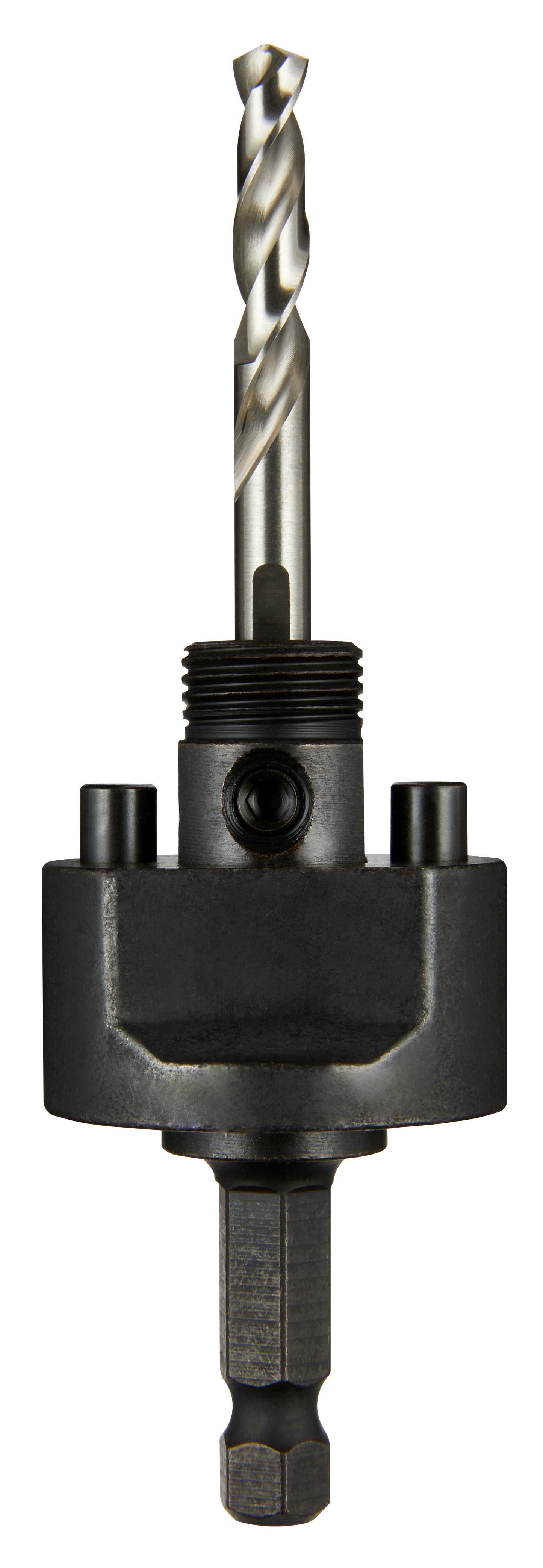 Milwaukee 49-56-7250 Large Thread Quick-Change Universal Hole Saw Arbor, 5/8-18 Arbor, 3/8 in, Steel