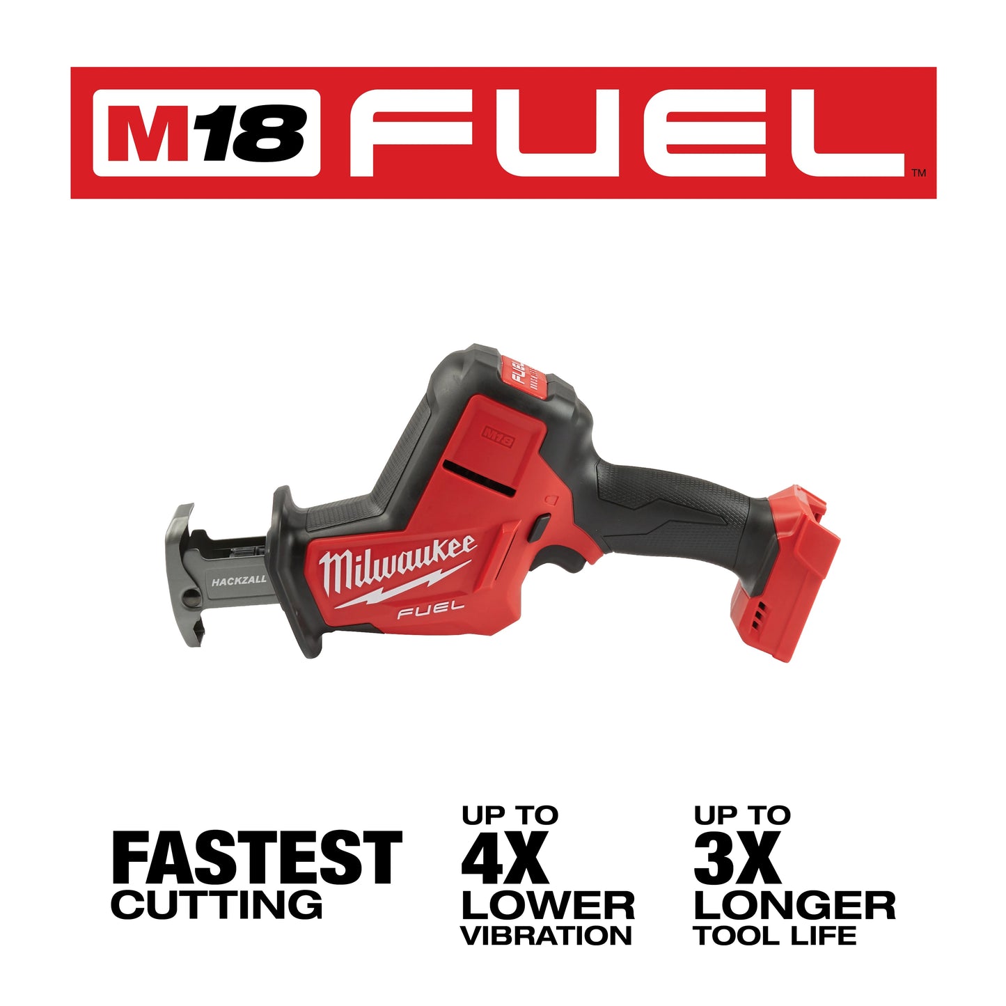 Milwaukee 2719-20 Cordless Reciprocating Saw, 7/8 in L Stroke, 0 to 3000 spm, Straight Stroke, 18 VDC, 6-1/2 in OAL