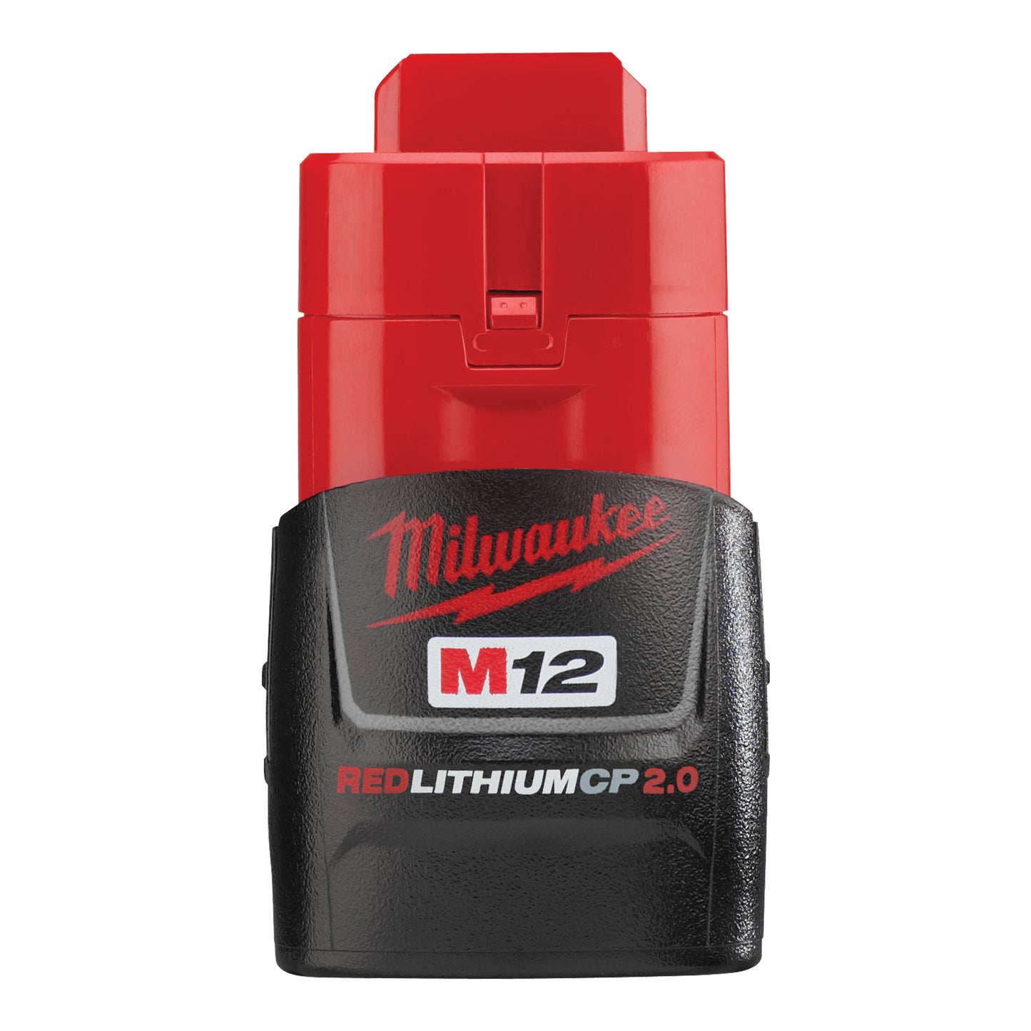 Milwaukee M12 REDLITHIUM 48-11-2420 Compact Rechargeable Cordless Battery Pack, 2 Ah Li-Ion Battery, 12 VDC Charge, For Use With M12 Cordless Power Tool