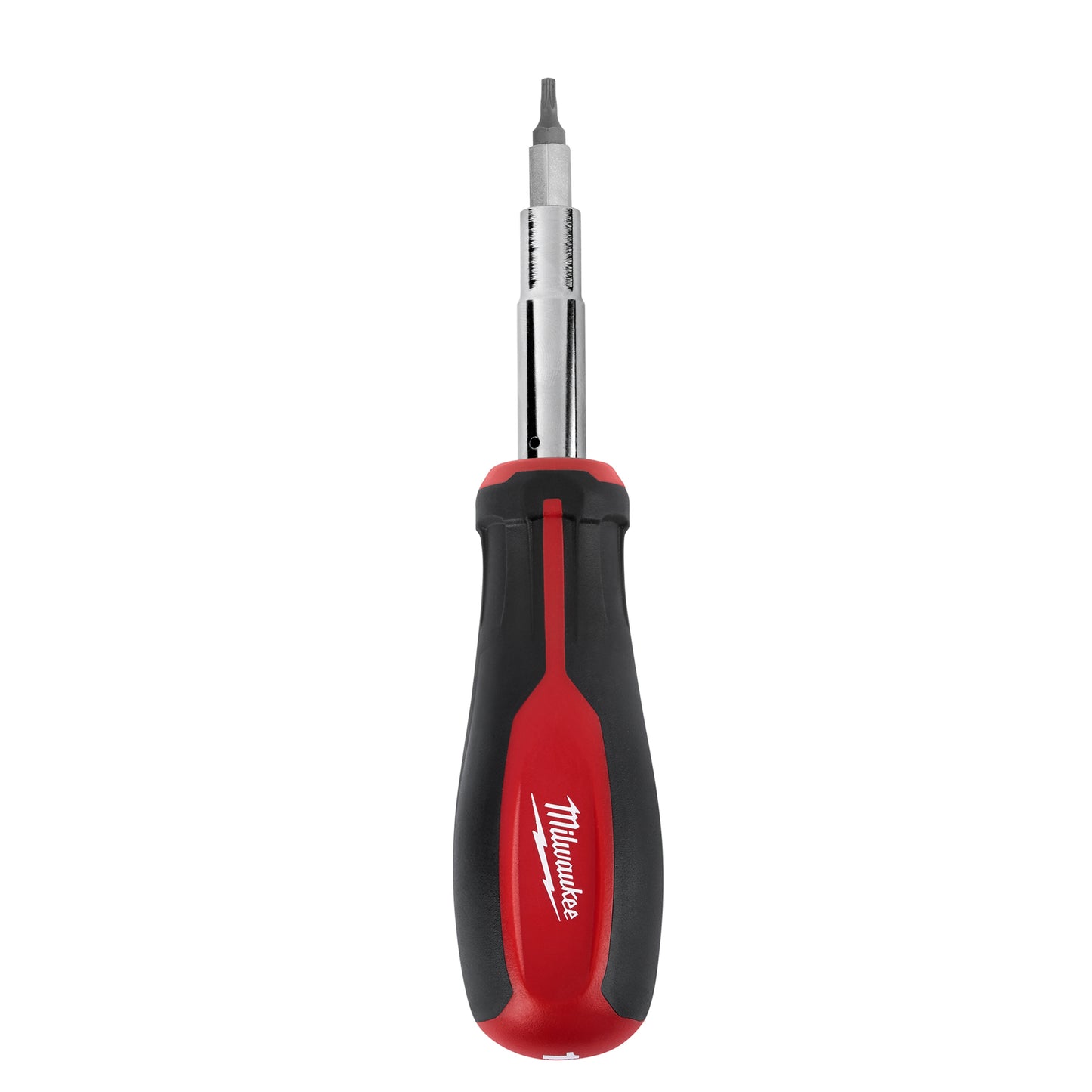 Milwaukee 48-22-2761 11-in-1 Multi-Bit Screwdriver, 11 Pieces, Plastic/Rubber Tri-Lobe Handle, Forged Steel