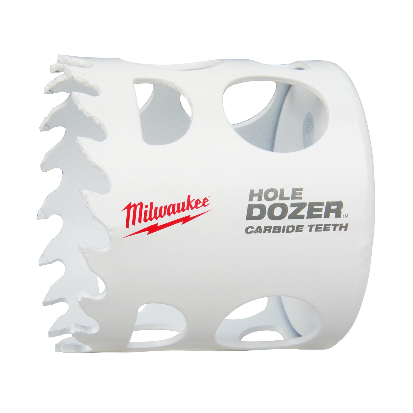 Milwaukee HOLE DOZER 49-56-0724 Hole Saw With Carbide Teeth, 2-1/4 in Dia, 1.62 in D Cutting, Carbide Cutting Edge, 5/8-18 Arbor