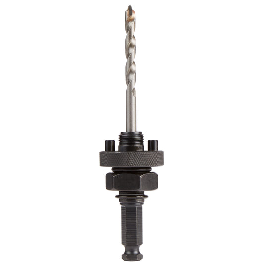 Milwaukee BIG HAWG 49-56-9305 Hole Saw Arbor, 7/16 in Arbor, 7/16 in Pilot Drill, Steel