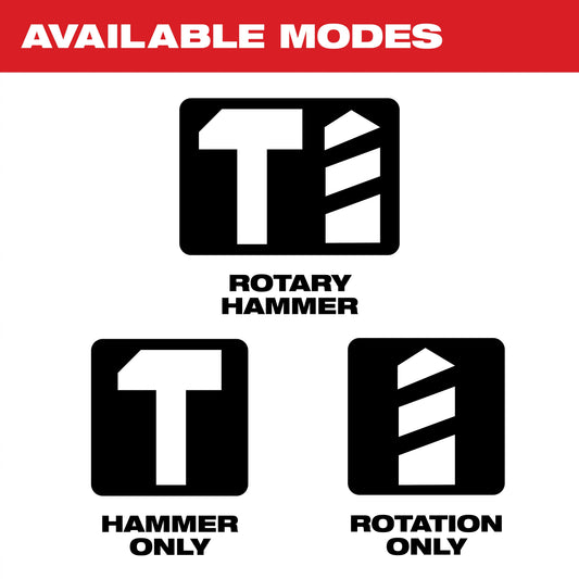 Milwaukee 5268-21 Reversing Corded Rotary Hammer Kit, 1-1/8 in SDS Max Chuck, 5500 bpm, 1500 rpm No-Load, 4 in Max Core Bit Compatibility, 1-1/8 in Max Solid Bit Capacity, 12-1/2 in OAL