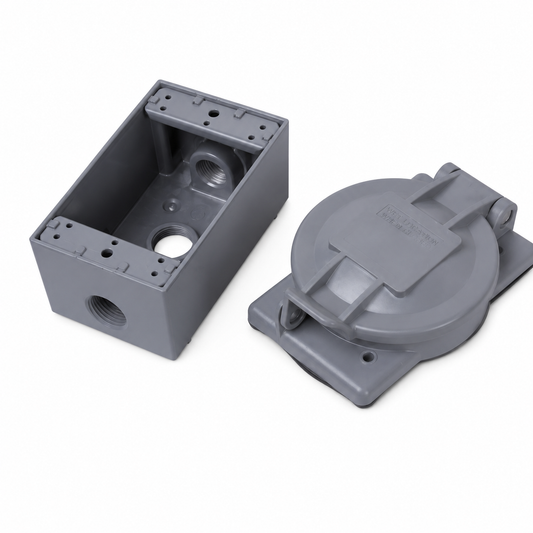 Pass & Seymour L1430FIKIT Turnlok L1430 Flanged Inlet Kit with Weatherproof Lift Cover, 30 A 125/250 V