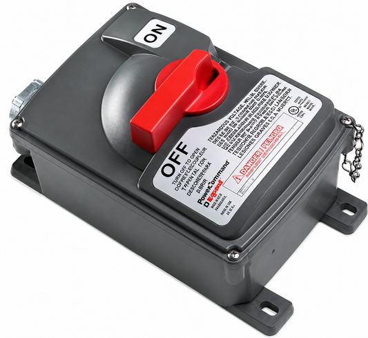 Pass & Seymour PS30SS Non-Fusible Safety Switch, 277 VAC, 30 A, 10 hp, 1NC-1NO Contact, 3 Poles