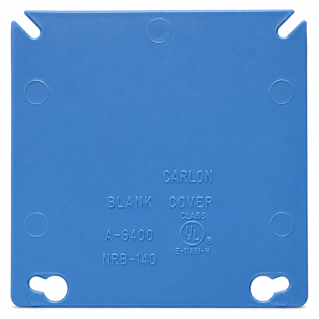 PVC Conduit Two-Gang Blank Box Cover