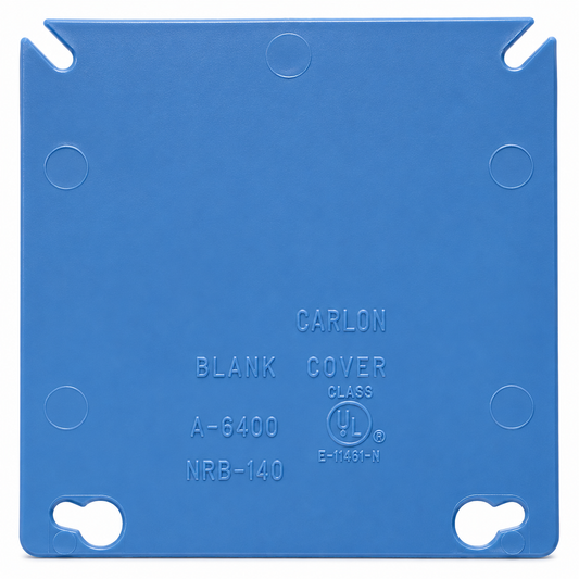 PVC Conduit Two-Gang Blank Box Cover