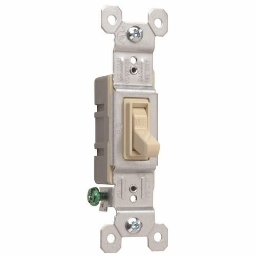 TradeMaster 660IG Self-Grounding Toggle Switch, 120 VAC, 15 A, 1/2 hp Power Rating