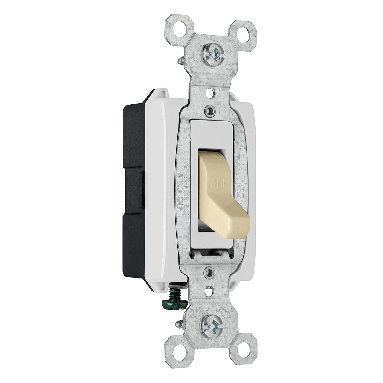 CS15AC1I Heavy Duty Toggle Switch, 120/277 VAC, 15 A, 1/2, 2 hp Power Rating
