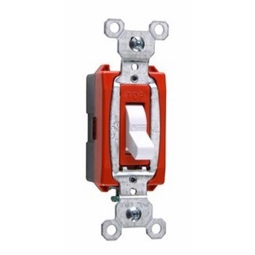 CS20AC1W Heavy Duty Toggle Switch, 120/277 VAC, 20 A, 1/2 hp Power Rating