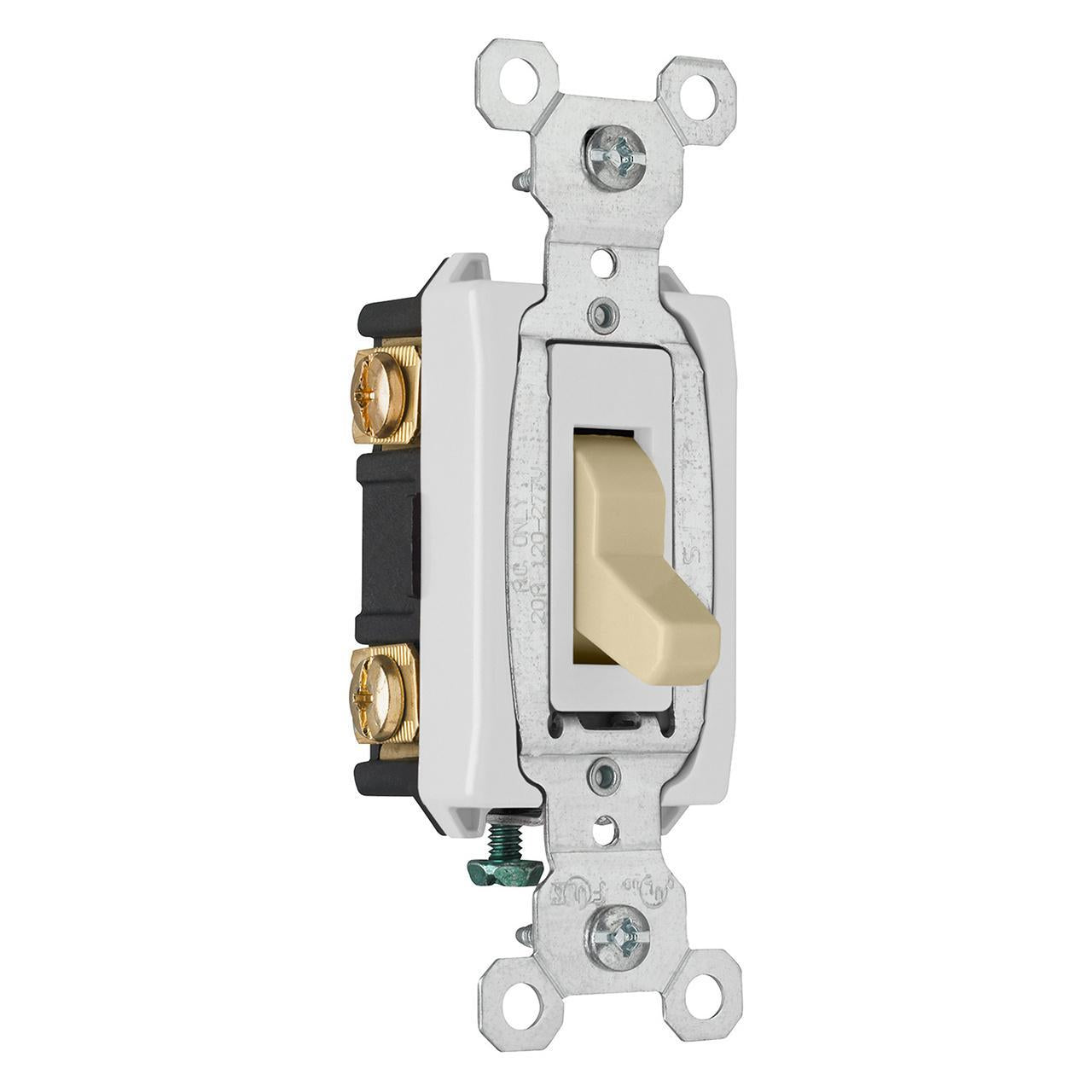 CSB20AC3I 3-Way Heavy Duty Toggle Switch, 120/277 VAC, 20 A