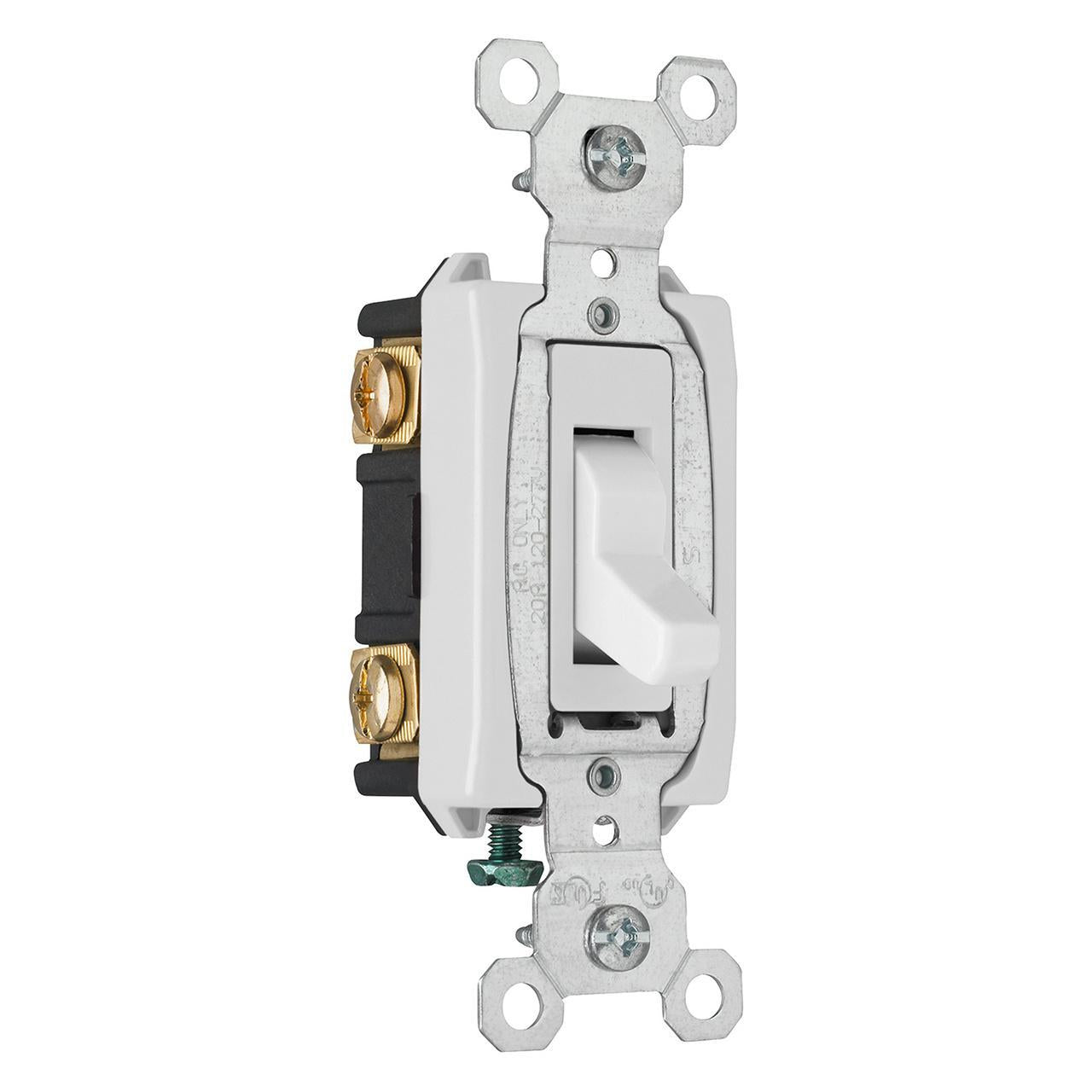 CSB20AC3W 3-Way Heavy Duty Toggle Switch, 120/277 VAC, 20 A