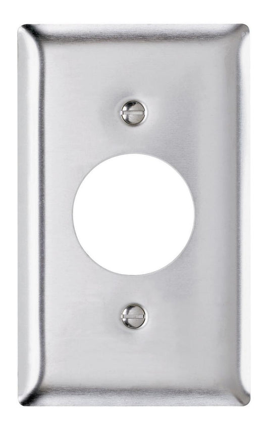 SS7 Standard Receptacle Wall Plate, 1 Gangs, 7.8 in, 302 Stainless Steel
