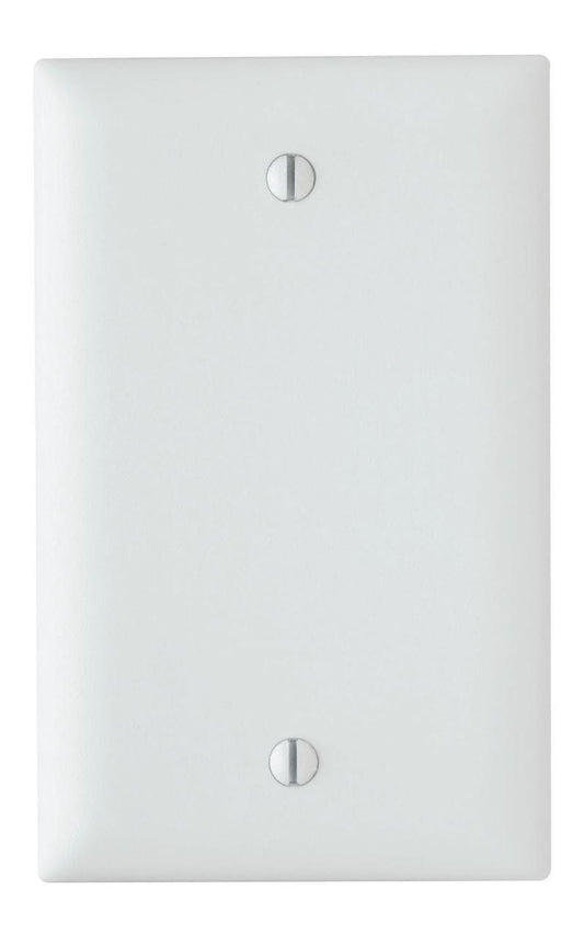 TradeMaster TP13W TP Series Standard Blank Wall Plate, 1 Gangs, 4.7 in, Thermoplastic, White