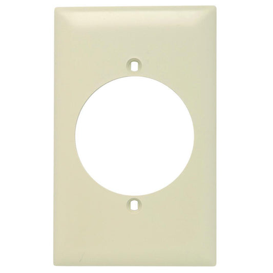 TradeMaster TP724I Standard Wall Plate, 1 Gangs, 2-3/4 in W x 5 in H, Thermoplastic, Ivory