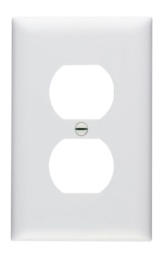 TradeMaster TP8W TP Series Standard Receptacle Wall Plate, 1 Gangs, 4.7 in, Thermoplastic, White