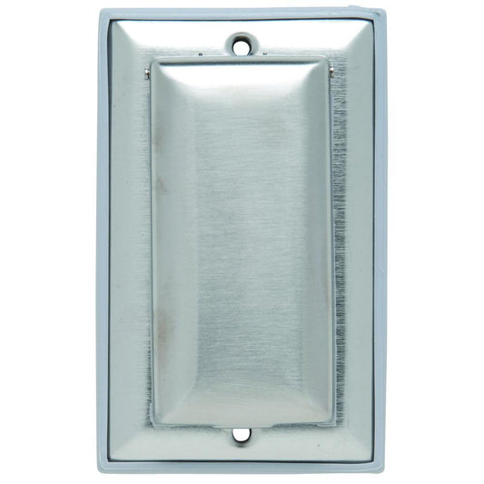 WP26 Decorator Dustproof GFCI While-In-Use Cover, 4-1/2 in L x 2-3/4 in W, Stainless Steel