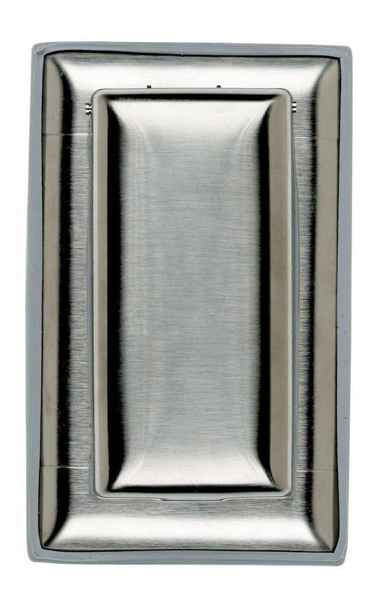 WP8 Dustproof Wall Plate Cover, 1 Gangs, 2-3/4 in W x 4-1/2 in H, Stainless Steel, Silver