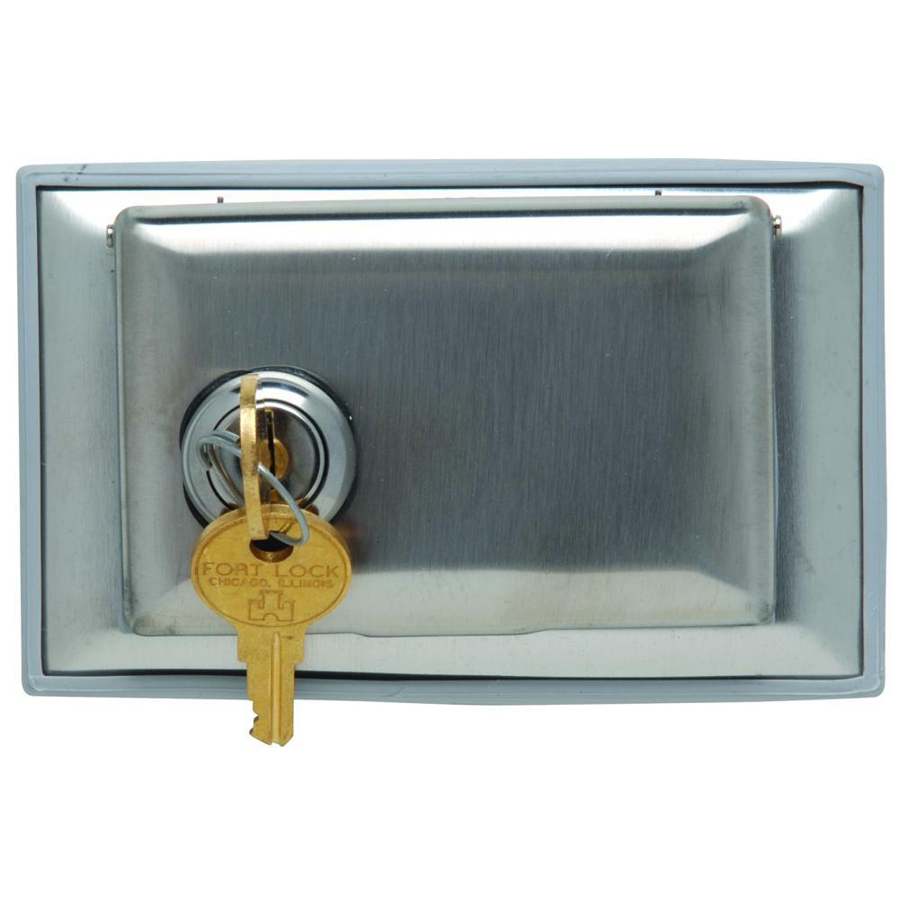 WPH1-L Dustproof Locking Cover, 5 in L x 4-1/2 in W, Stainless Steel