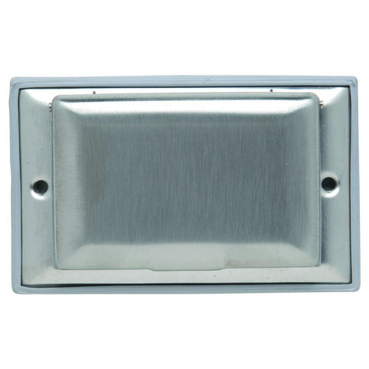 WPH26 Dustproof Wall Plate Cover, 1 Gangs, 4-1/2 in W x 2-3/4 in H, Stainless Steel