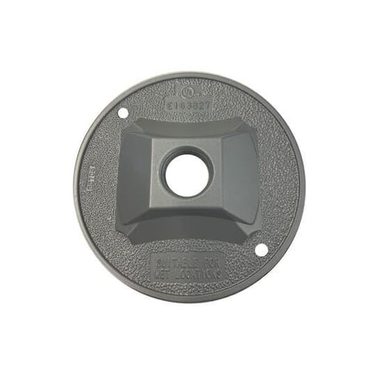 S211E Heavy Duty Standard Lamp Holder Cover, 4-1/8 in Dia, Stamped Aluminum