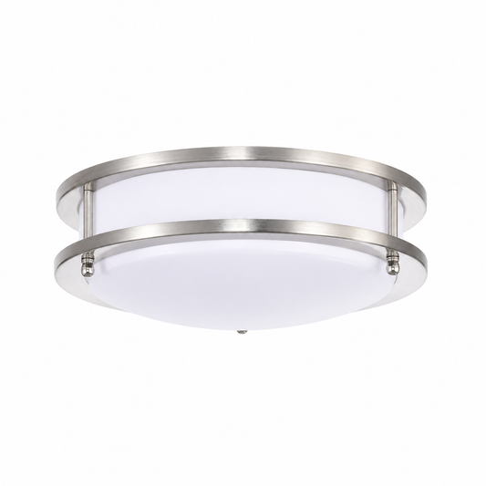 NUVO® by SATCO 62-1635 Flush Mount, 120 V, Brushed Nickel Housing