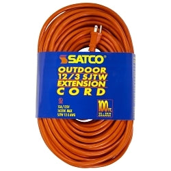 93-5019 Type SJTW Extension Cord With Sleeve, 125 VAC, (3) 12 AWG, 100 ft L