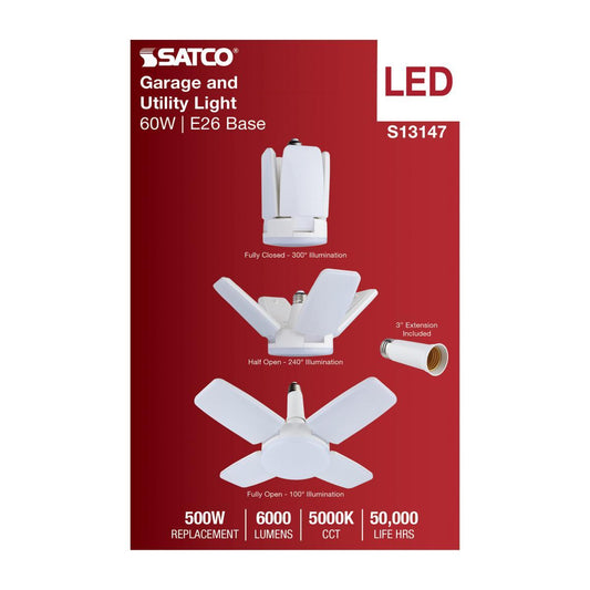S13147 60 W Utility LED Lamp, 5000 K