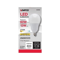 S621804 7" LED Disk Light, 13 W, Black Finish
