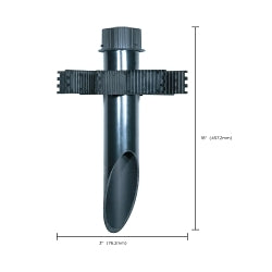 S76641 3" Mounting Post, Bronze
