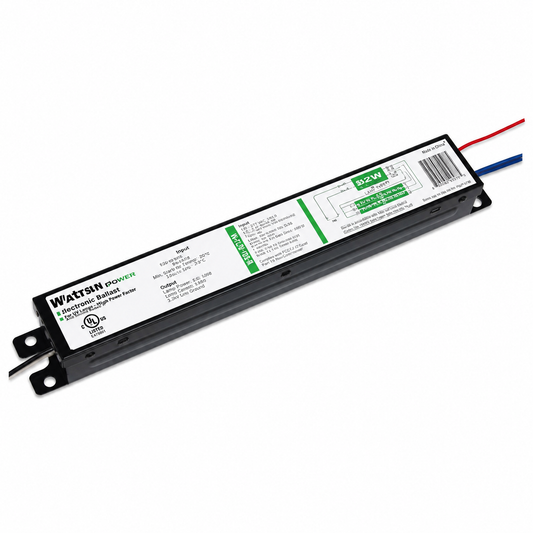 SATCO® LPT80210 DB-232N-MV-TP-HE Electronic Instant Start Ballast, 120-277 V, Parallel Circuit