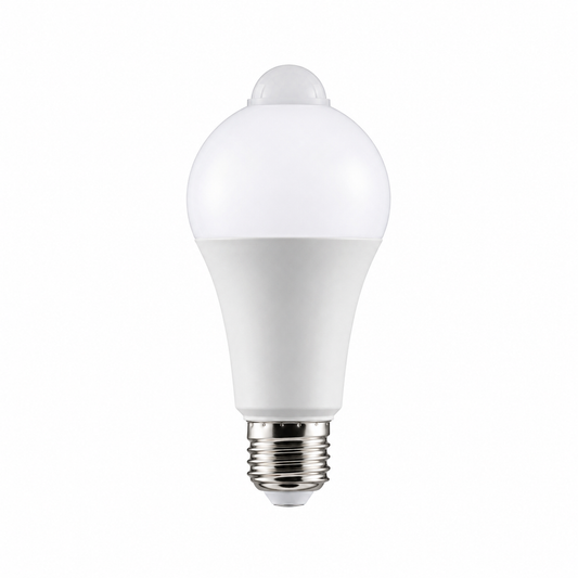 SATCO® S11446 A19 LED Light Bulb with PIR Motion Sensor, 12W, 75W Incandescent Equivalent, E26 Medium Base, 5000K, Non-Dimmable