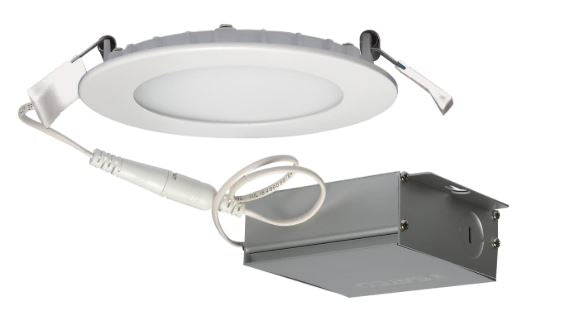 SATCO® S11602 LED Direct Wire Downlight, Edge-Lit, 4 in., 10 W, 5000K, 120 V, Dimmable, Round