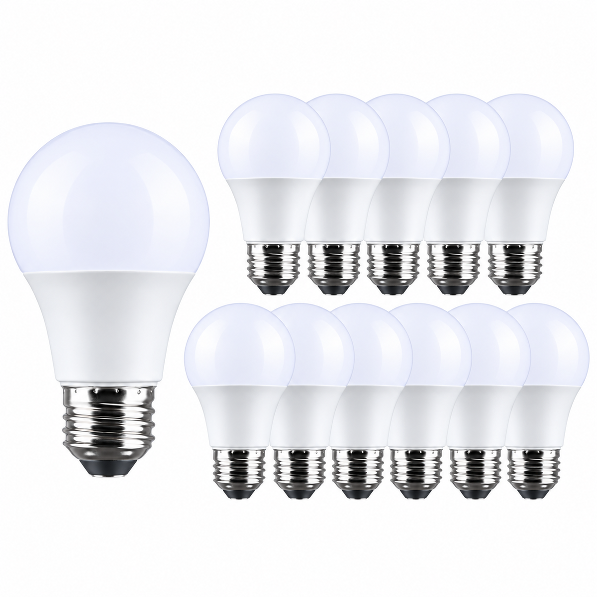 Satco S14321 8.5W A19 LED Bulb 5000K E26 800 Lumens 120V 12-Pack