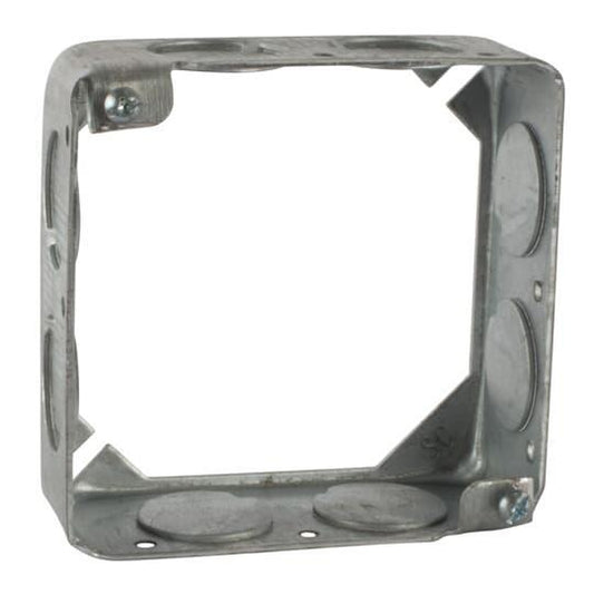 53151-3/4 1-Outlet Extension Ring, 4 in L x 4 in W x 1-1/2 in D, Steel