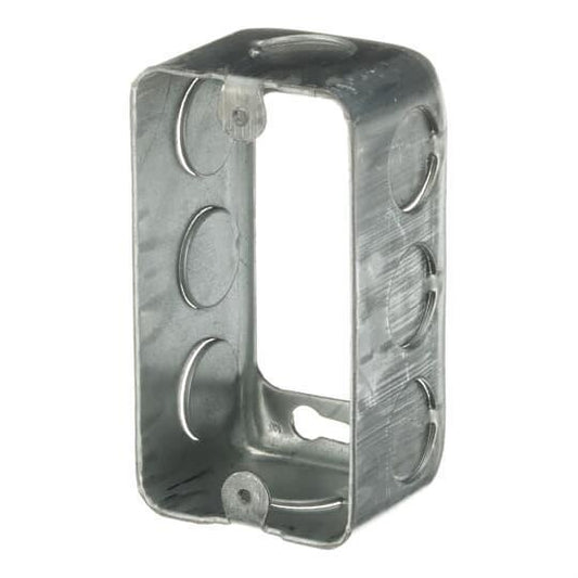 59361-1/2 Drawn Style Utility Box Extension Ring, 1 Gangs, 4 in L x 2-1/8 in W x 1-7/8 in D, Steel