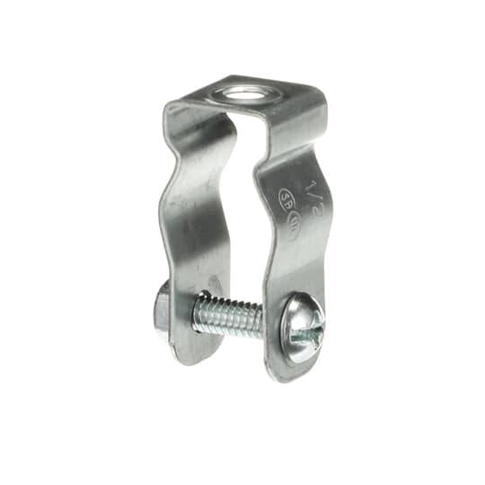 6H0-B 6H-B Conduit Hanger, 1/2 x 3/8 to 1/2 in, For Use With 1/2 to 4 in EMT, Rigid and Pipe Conduits, Steel, Electro Galvanized