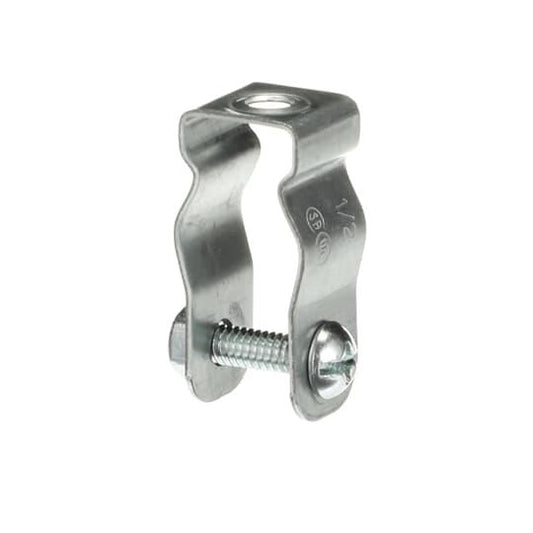 6H0-B 6H-B Conduit Hanger, 1/2 x 3/8 to 1/2 in, For Use With 1/2 to 4 in EMT, Rigid and Pipe Conduits, Steel, Electro Galvanized