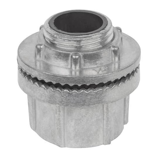 HUB300-SC Commercial Standard Conduit Hub With Flame Retardant Insulated Throat and Nitrile Rubber Sealing Ring, 3 in, Zinc, Natural