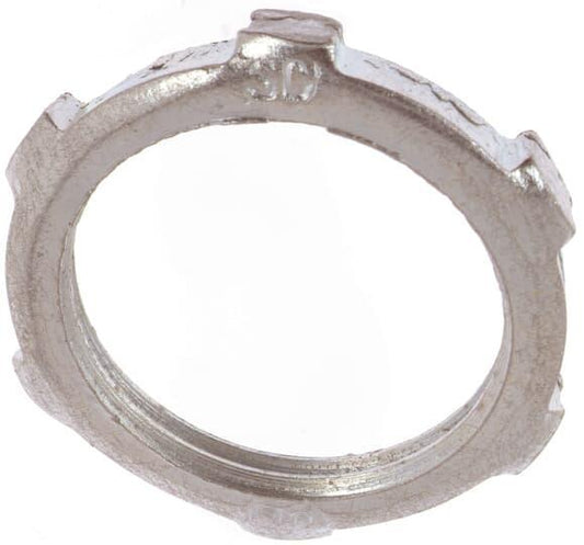 LN-103 Conduit Locknut, 1 in, For Use With Rigid/IMC Conduit, Steel, Zinc Plated