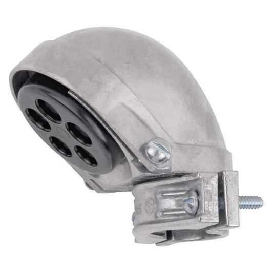 SH-110 Clamp-On Service Cable Cap, 4 in, (4) 1-3/4 in, 1-1/8 in Hole, For Use With EMT/Rigid/IMC Conduits, Aluminum