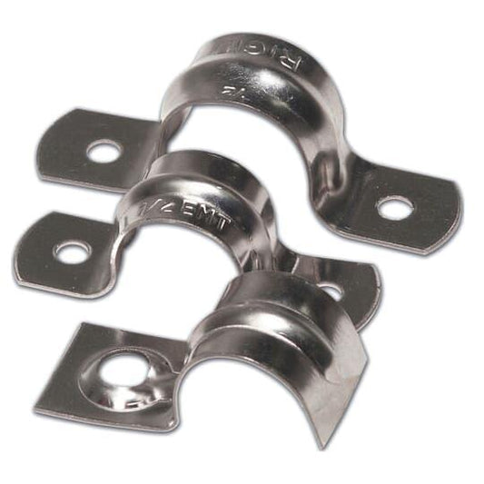 TS-102 1-Hole Snap Strap, 3/4 in, For Use With EMT Conduit, Steel, Zinc Plated