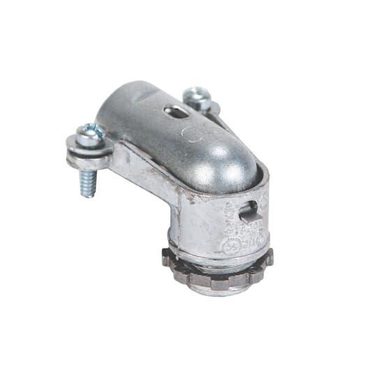 XC291 Clamp Type Non-Insulated Conduit Connector, 1/2 in Trade, 0.65 to 1 in Cable Openings, Die Cast Zinc