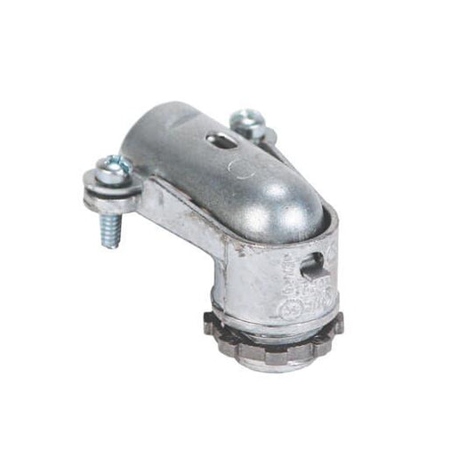 XC291 Clamp Type Non-Insulated Conduit Connector, 1/2 in Trade, 0.65 to 1 in Cable Openings, Die Cast Zinc