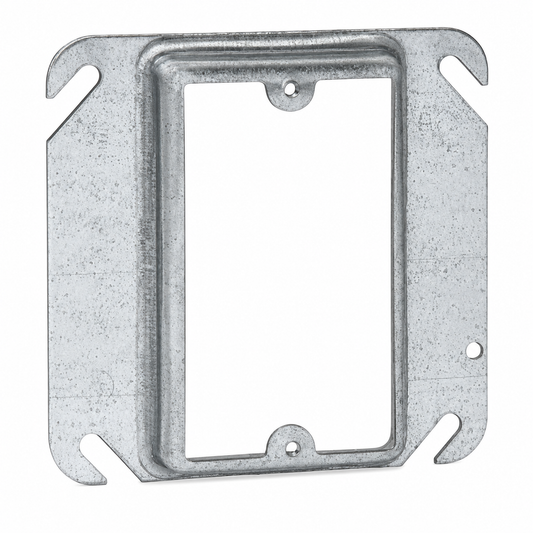 ABB Steel City® 52C1458-25R 4" Square 1-Gang Device Cover, 5/8" Raised