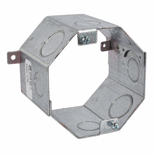 Steel City® 54551-1/2-&-3/4 Drawn Masonry Concrete Box, Steel, 35 cu-in Capacity, 1 Outlets, 8 Knockouts